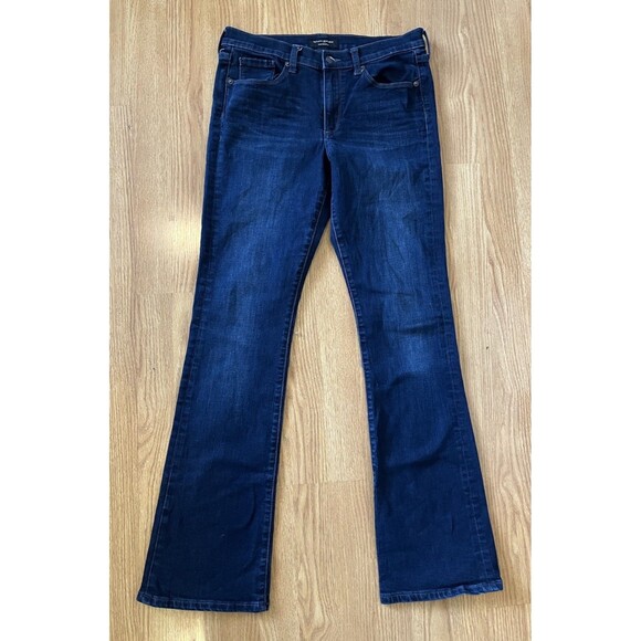 Banana Republic Dark Wash Slim Boot Cut Jeans Size 29 - Picture 1 of 8